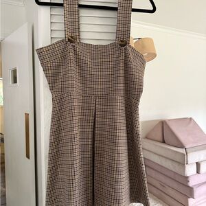 Zara Houndstooth Patterned Dress